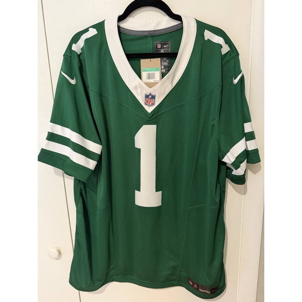 NWT Nike New York Jets NFL Gardner #1 Green Football Jersey Size XL